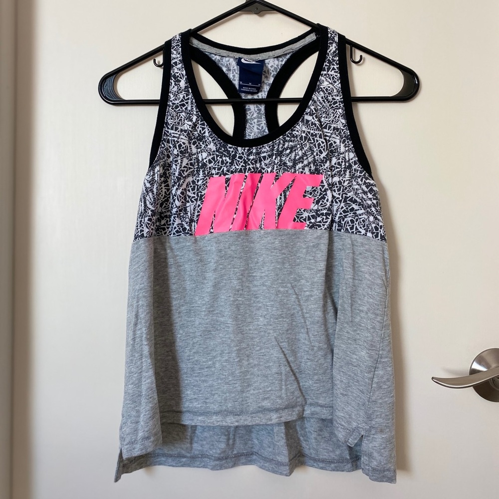 Grey Nike tank top